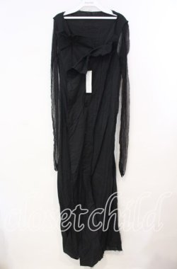 画像1: alice auaa / season60 [fabric doll]ガーゼワンピース 3 ブラック O-25-12-09-017-AA-TO-OW-OS