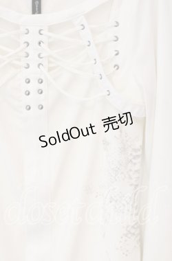 画像2: Ozz Croce / 肋骨風デザインカットソー  オフホワイト O-25-12-09-002-OO-TO-OW-OS