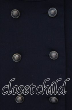 画像2: axes femme / Ｗ釦フィッシュテールケープ F クロ O-25-12-09-018-AX-TO-OW-OS