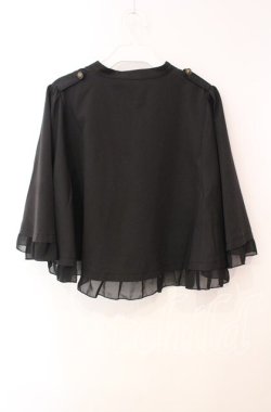 画像3: axes femme / Ｗ釦フィッシュテールケープ F クロ O-25-12-09-018-AX-TO-OW-OS