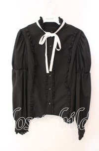 Eri Aino's Collection / シャーロットの水曜日ブラウス M クロ O-25-12-09-019-LO-BL-OW-OS