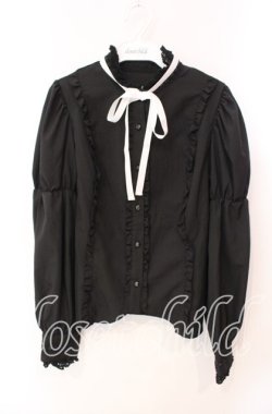 画像1: Eri Aino's Collection / シャーロットの水曜日ブラウス M クロ O-25-12-09-019-LO-BL-OW-OS