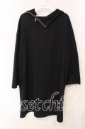 NieR Clothing / バックウイングptパーカー F ブラック O-25-12-09-020-PU-TO-OW-OS