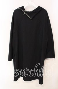 NieR Clothing / バックウイングptパーカー F ブラック O-25-12-09-020-PU-TO-OW-OS