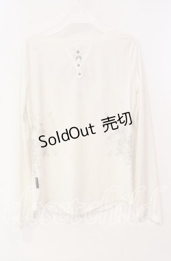 画像3: Ozz Croce / 肋骨風デザインカットソー  オフホワイト O-25-12-09-002-OO-TO-OW-OS