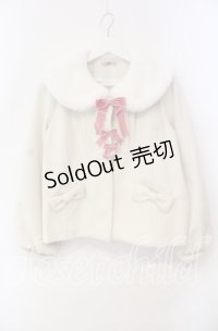 Amavel / Marshmallow Bunnyショートコート F シロ O-25-12-09-023-CA-CO-OW-OS