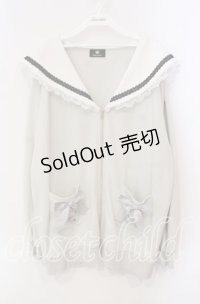 Rojita / セーラーカラーパーカー F グレー（公式展開色ミント） O-25-12-09-024-LO-TO-OW-OS
