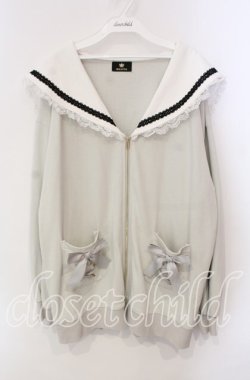 画像1: Rojita / セーラーカラーパーカー F グレー（公式展開色ミント） O-25-12-09-024-LO-TO-OW-OS