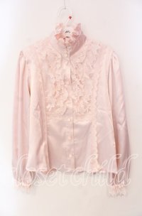 BABY,THE STARS SHINE BRIGHT / リボンミルフィーユブラウス【お直し有り】  ピンク O-25-12-09-003-BA-BL-OW-OS