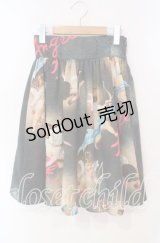 MILK / Angelスカート  ブラックベース O-25-12-09-025-ML-SK-OW-OS