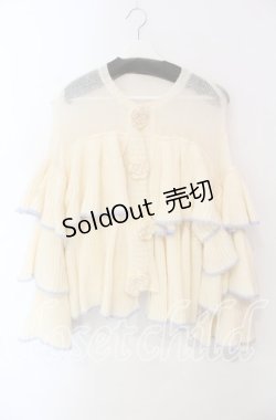 画像1: Candy Stripper / ROSE SHEER KNIT CARDIGAN　カーデイガン  アイボリー O-25-12-09-027-PU-TO-OW-OS