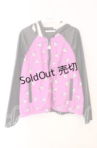 Candy Stripper / ペペptリバーシブルパーカー  クロ×パープル O-25-12-09-028-PU-TO-OW-ZT1217U