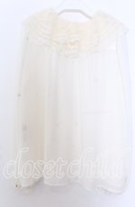 画像3: yukiemon / ボリュームレースカラーブラウス M キナリ O-25-12-10-040-LO-BL-OW-OS (3)