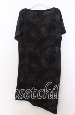 画像2: ALTER VENOMV / ワイドUネックロングTシャツ M ブラック O-25-12-10-043-PU-TS-YM-OS