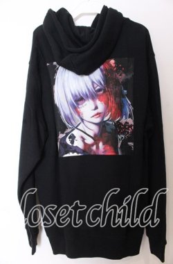 画像1: NieR Clothing / 擬人化プリントプル゜パーカー XL ブラック O-25-12-10-047-PU-TO-YM-OS