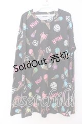NieR Clothing / アイスクリームプリントカットソー F ブラック O-25-12-10-050-PU-TO-YM-OS