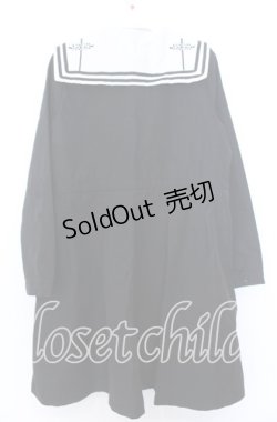 画像2: NieR Clothing / セーラーワンピース F ブラック×ホワイト O-25-12-10-051-PU-OP-OW-OS