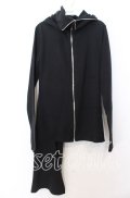 NieR Clothing / アシンメトリーZIPパーカー F ブラック O-25-12-10-052-PU-TO-OW-OS