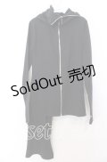 NieR CLOTHING / アシンメトリーZIPパーカー F ブラック O-25-12-10-052-PU-TO-OW-ZT519