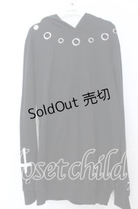 NieR Clothing / Oリング装飾パーカー F ブラック O-25-12-10-053-PU-TO-OW-OS