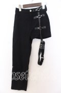 NieR Clothing / アシメショートパンツ F ブラック O-25-12-10-054-PU-PA-OW-OS
