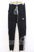 BACKSTAGE PASS / ROADIE(ローディー)カーゴジャージパンツ 1 ブラック O-25-12-10-056-PU-PA-YM-OS