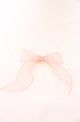 Perla nell' ostrica / オーガンジーリボンアクセサリー  ピンク O-25-12-10-059-EL-AC-OW-OS