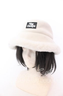 画像1: Candy Stripper / ECO MOUTON BUCKET HAT  アイボリー O-25-12-10-061-PU-AC-IG-OS