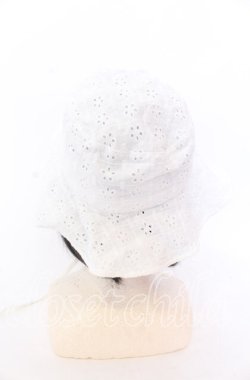 画像3: Candy Stripper / LACY BUCKET HAT  ホワイト O-25-12-10-062-PU-AC-IG-OS