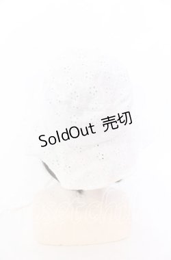 画像3: Candy Stripper / LACY BUCKET HAT  ホワイト O-25-12-10-062-PU-AC-IG-ZT087