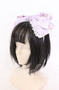 画像1: BABY,THE STARS SHINE BRIGHT / スローモーションブーケ〜あの日の私の想い〜柄　カチューシャ  ラベンダー O-25-12-10-064-BA-AC-OW-OS