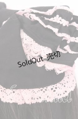 画像2: BABY,THE STARS SHINE BRIGHT / シャン・ドゥ・フルールリボンヘッドドレス  クロ×ピンク O-25-12-10-065-BA-AC-OW-ZT006