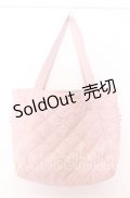 m petit by misako / リボンキルトトートバッグ  ピンク O-25-12-10-069-LO-BG-OW-OS