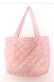 画像1: m petit by misako / リボンキルトトートバッグ  ピンク O-25-12-10-069-LO-BG-OW-OS (1)