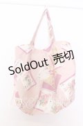 JESUS DIAMANTE / Diamante フレンズ Bag バッグ  トランプ薔薇柄ピンク O-25-12-10-070-JE-BG-IG-OS