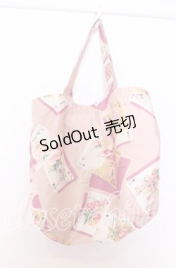 画像1: JESUS DIAMANTE / Diamante フレンズ Bag バッグ  トランプ薔薇柄ピンク O-25-12-10-070-JE-BG-IG-OS
