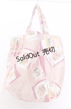 画像2: JESUS DIAMANTE / Diamante フレンズ Bag バッグ  トランプ薔薇柄ピンク O-25-12-10-070-JE-BG-IG-OS