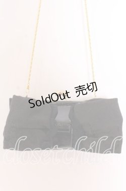 画像1: JESUS DIAMANTE / ジャガードリボンポシェット  クロジャガード O-25-12-10-072-JE-BG-IG-OS