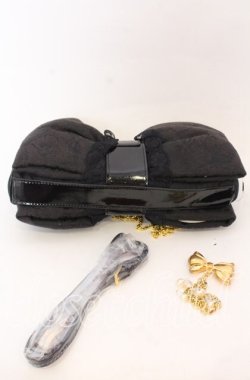 画像3: JESUS DIAMANTE / ジャガードリボンポシェット  クロジャガード O-25-12-10-072-JE-BG-IG-OS