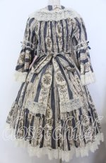 画像4: metamorphose / アンティークブーケ姫袖ワンピース  クラシックブルー O-25-12-10-005-ME-OP-IG-OS (4)