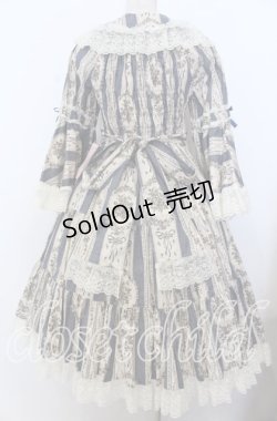 画像4: metamorphose / アンティークブーケ姫袖ワンピース  クラシックブルー O-25-12-10-005-ME-OP-IG-OS