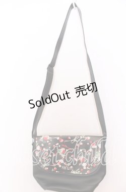 画像2: PINK HOUSE / メリーストロベリー柄ショルダーバッグ  クロ O-25-12-10-075-LO-BG-OW-OS