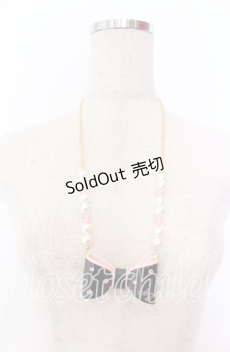 画像2: Angelic Pretty / ドリームリボンネックレス  クロ O-25-12-10-079-AP-AC-OW-ZT169F001 (2)