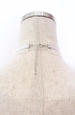 画像2: DearMyLove / 秘密のレースチョーカー  シロ O-25-12-10-080-EL-AC-OW-OS
