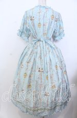 画像4: PINK HOUSE / メリーゴーラウンドプリントミディワンピース  サックス O-25-12-10-006-LO-OP-IG-OS (4)