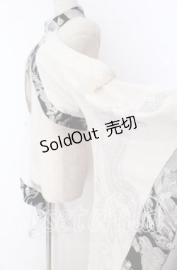 画像2: Qutie Frash / チャイナオフショル着物カーデ  シルバー O-25-12-10-008-QU-TO-OW-OS