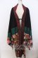 画像1: Qutie Frash / 和柄切り替え着物ロングカーディガン  ブラック×レッド O-25-12-10-009-QU-JA-OW-OS (1)