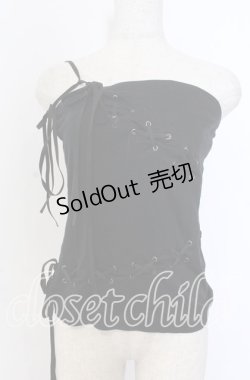 画像1: BPN / レースアップベアトップ M ブラック O-25-12-10-010-GO-TO-OW-OS