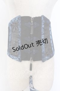 Qutie Frash / チャイナボタンリボンコルセット  ブルー O-25-12-10-011-QU-TO-IG-OS