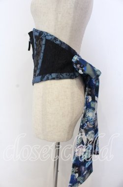 画像2: Qutie Frash / チャイナボタンリボンコルセット  ブルー O-25-12-10-011-QU-TO-IG-OS